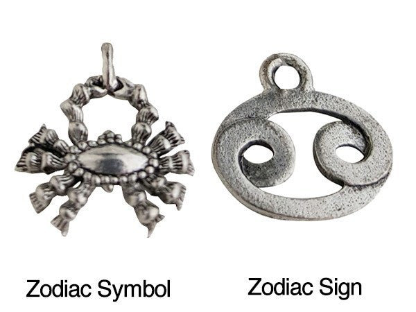 Cancer Charm - Cancer Zodiac Sign - Charms & Bangles - 1