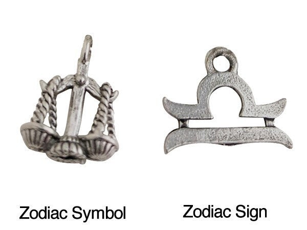 Libra Charm - Libra Zodiac Sign - Charms & Bangles - 1